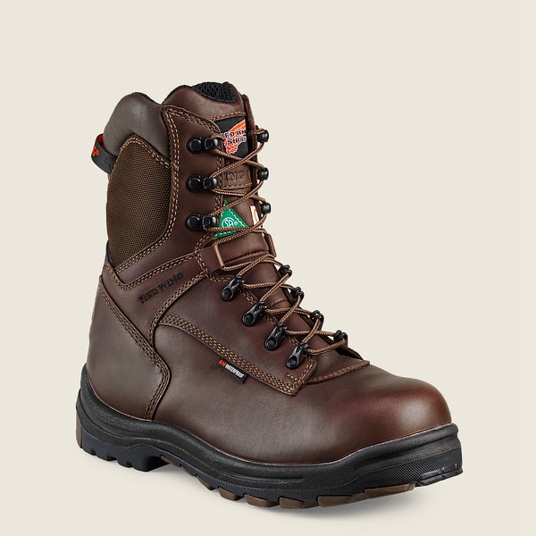 Safety Støvler Herre - Red Wing King Toe® - 8-Inch Insulated Waterproof Csa Toe - Sort/Brune - EHAXW